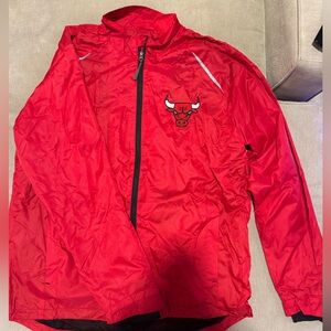 Chicago Bulls Staff Gift Red Windbreaker Jacket